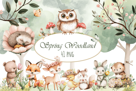 Download Spring Woodland Clipart, Spring Forest - Woodland clipart Collection