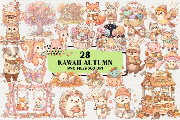 Download Kawaii Pastel Autumn Woodland Clipart - Woodland clipart Collection