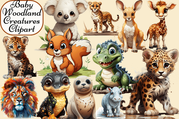 Download Baby Woodland Creatures Clipart - Woodland creatures Collection