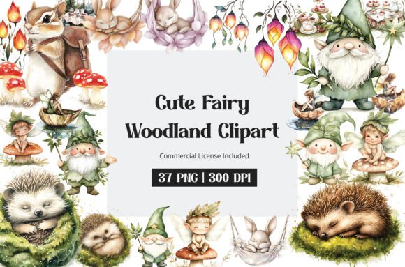 Download Cute Fairy Woodland Clipart - Woodland clipart Collection