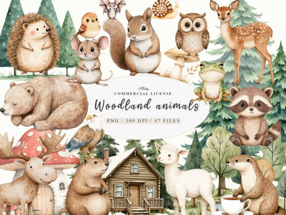 Download Sweet Boho Woodland Creatures Animals - Woodland creatures Collection
