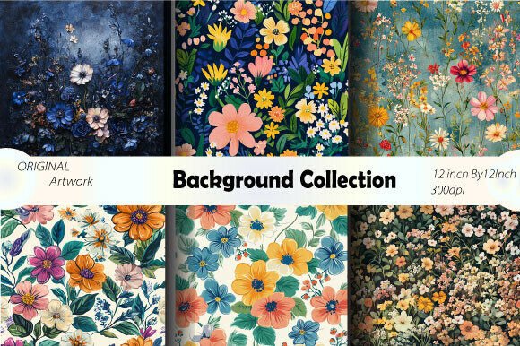 Download Floral Background Aesthetic Seamless Art - Background aesthetic Collection